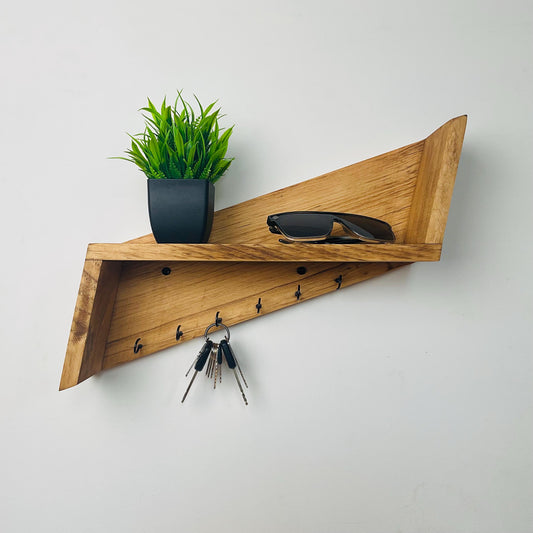 Key Holder Premium Pine Classic 6 Hooks – Wall-Mounted