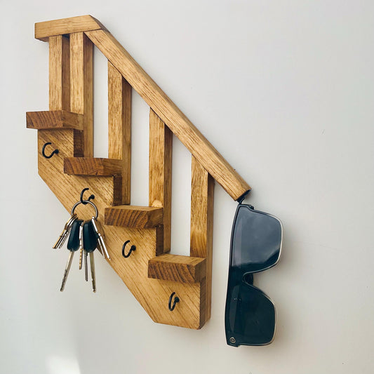 Key Holder 4 Hooks – Stairs Classic Apartment | Wall-Mounted